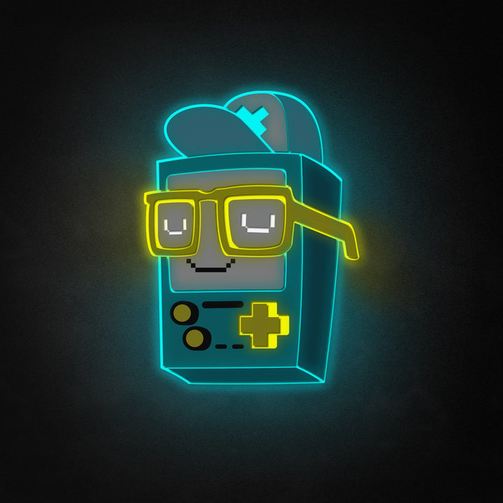 "Personaggio del gioco per console con gli occhiali" Neon Like