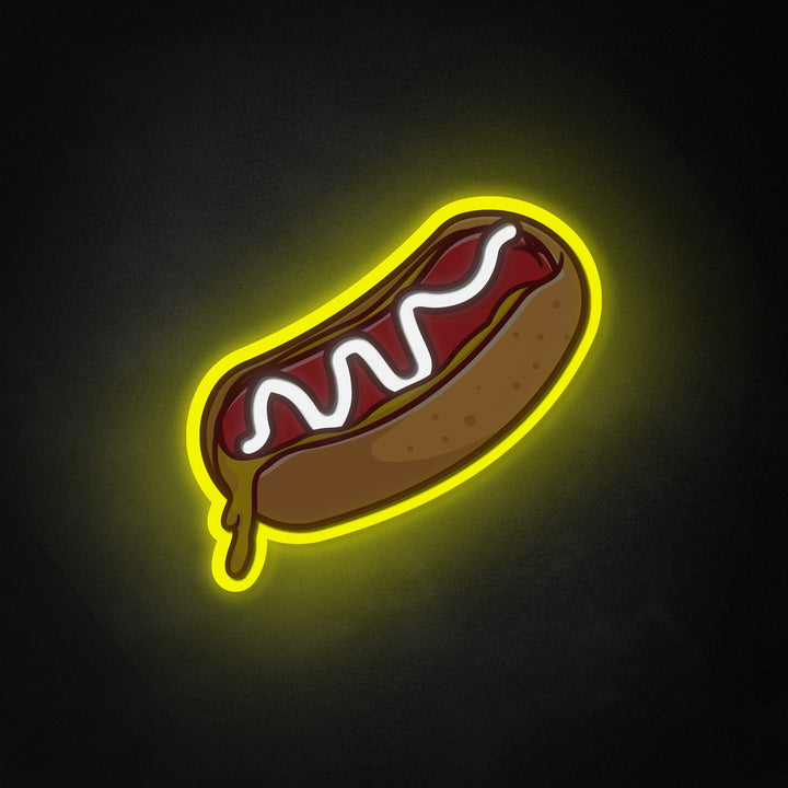 "Hot Dog, Cibo Fuso" Neon Like