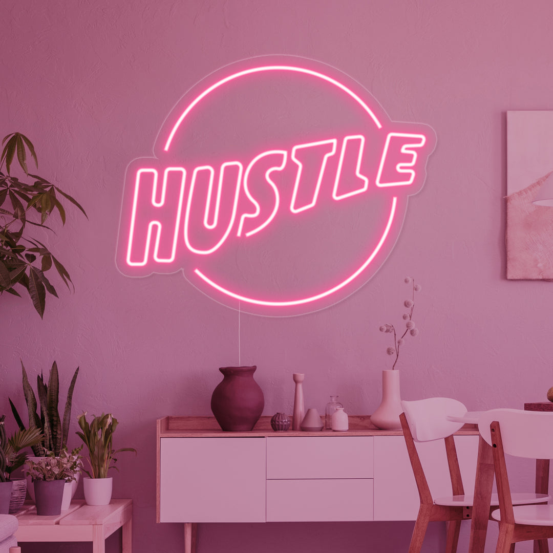 "Hustle" Insegna al neon