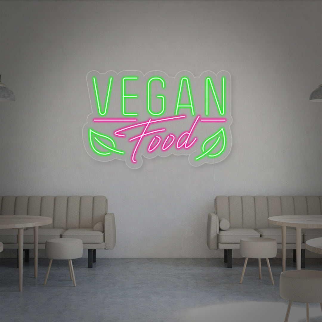 "Vegan Food" Insegna al neon